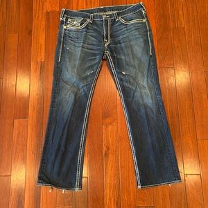 true religion men’s vintage straight jeans size 42